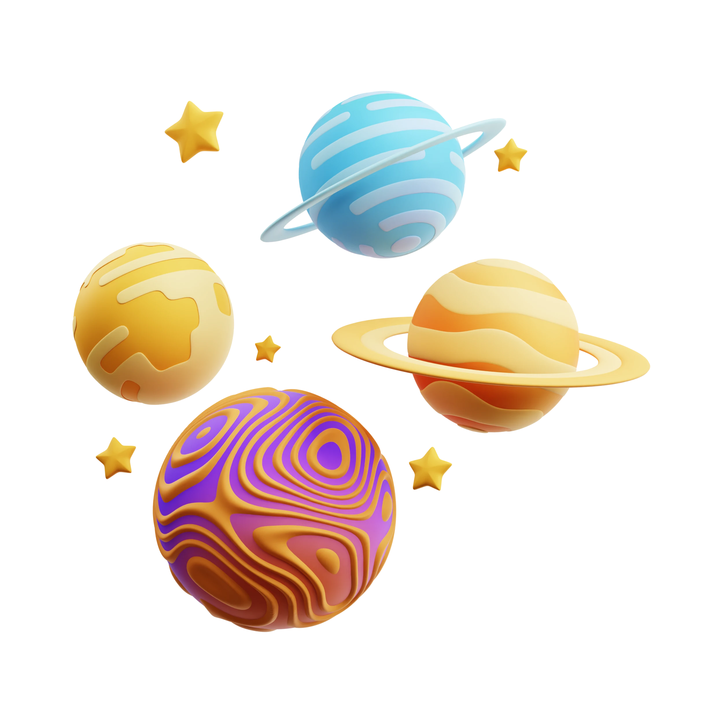 3d Planets